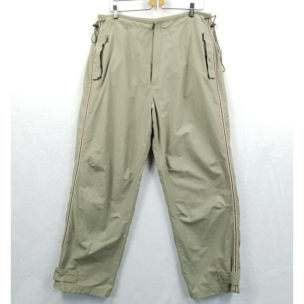 Vtg‎ B.U.M. BUM Equipment Baggy Pants Men L Side Stripe Skater Utility Y2K